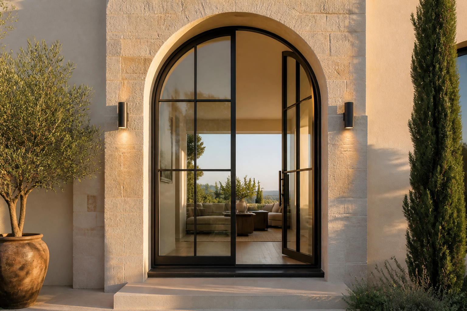VLX 100 Arched / Custom Door in Boynton Beach, FL | Sightline Windows & Doors Boynton Beach - detail 3