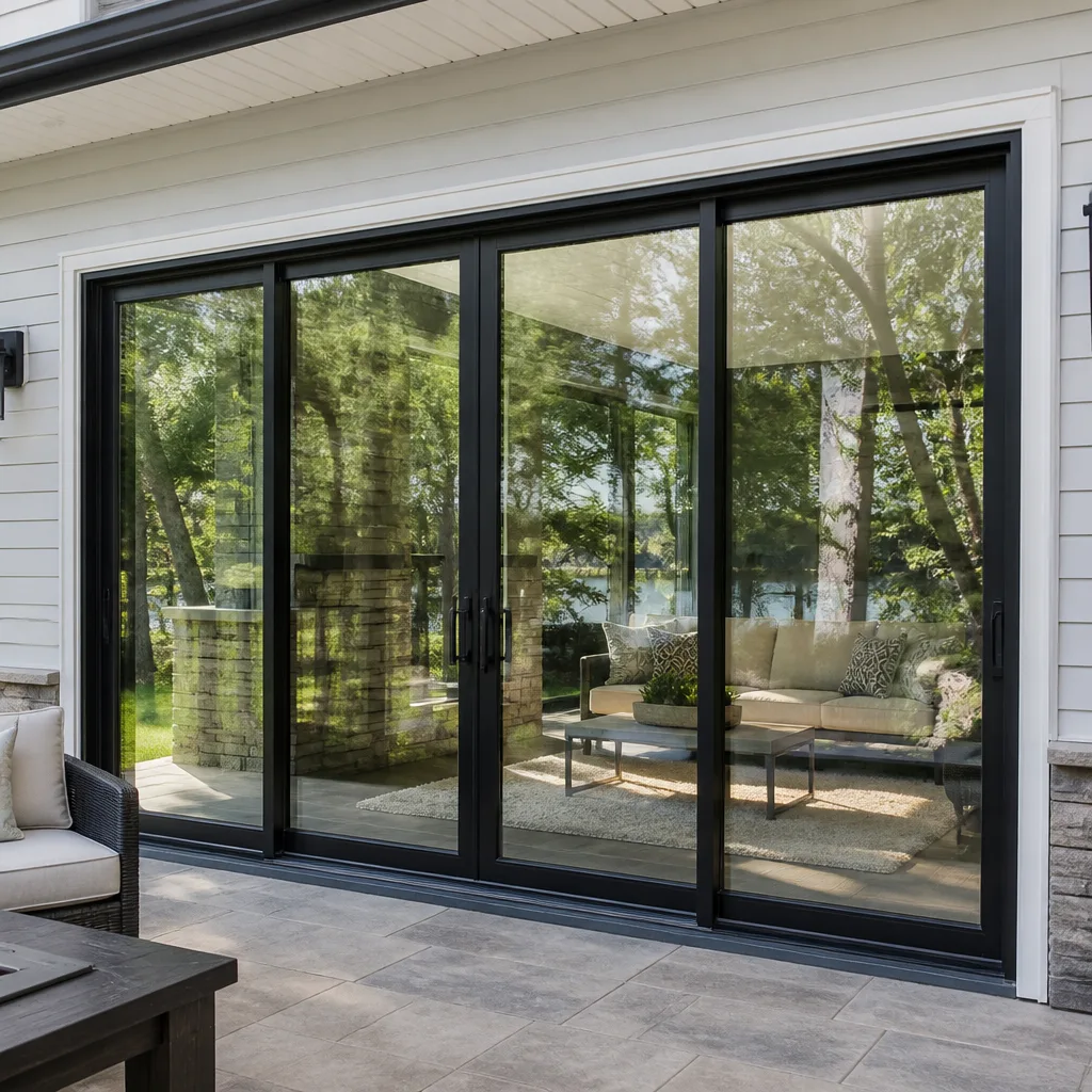 Sliding glass doors